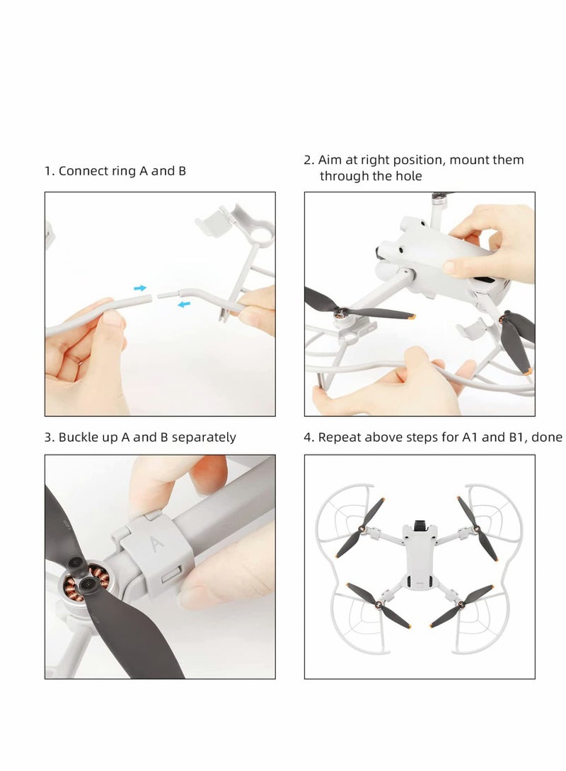Generic Mini 3 Pro 360° Propeller Guard Quick Release Removable Propellers Protector For Dji Mini 3 Pro Dji Mini 3 Pro Accessories  - Image 4
