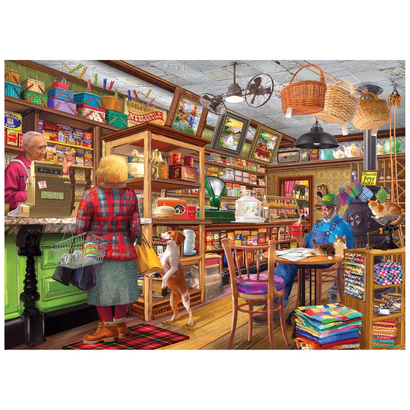 Roseart - Bigelow Country - Bigelow'S Mercantile 1000 Piece Jigsaw Puzzle  Vintage Shop Scene Puzzle For Adults - Image 1