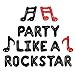 Balterever Rock and Roll Theme Party Decorations Party Like A Rockstar Letter Banner Born to Rock Party Decoration with Guitar Music Note Music Theme Birthday Party DJ Bar Hippie Party Decors - Image 2