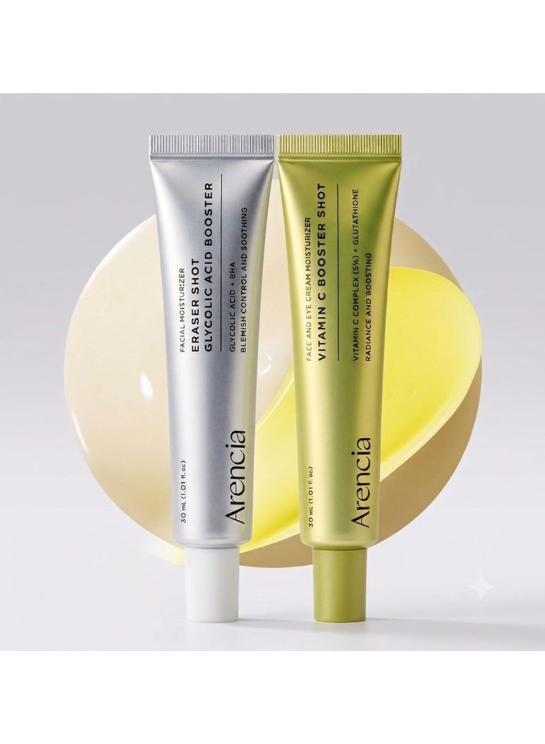 Arencia Eraser Shot Serum Glycolic Acid Booster & Vitamin C Booster Shot Serum Set | 2 x 30ml22