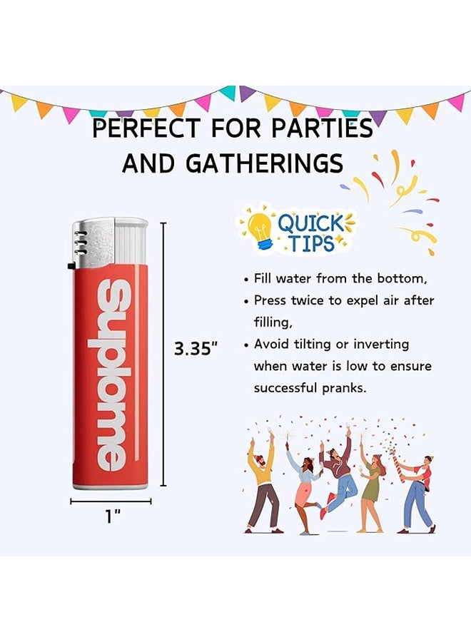 Water Gun Lighter - Realistic Prank Lighter with Powerful Water Sprayer for Harmless Fun and Light Pranks - Image 3