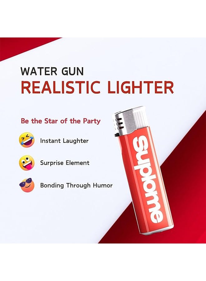 Water Gun Lighter - Realistic Prank Lighter with Powerful Water Sprayer for Harmless Fun and Light Pranks - Image 2