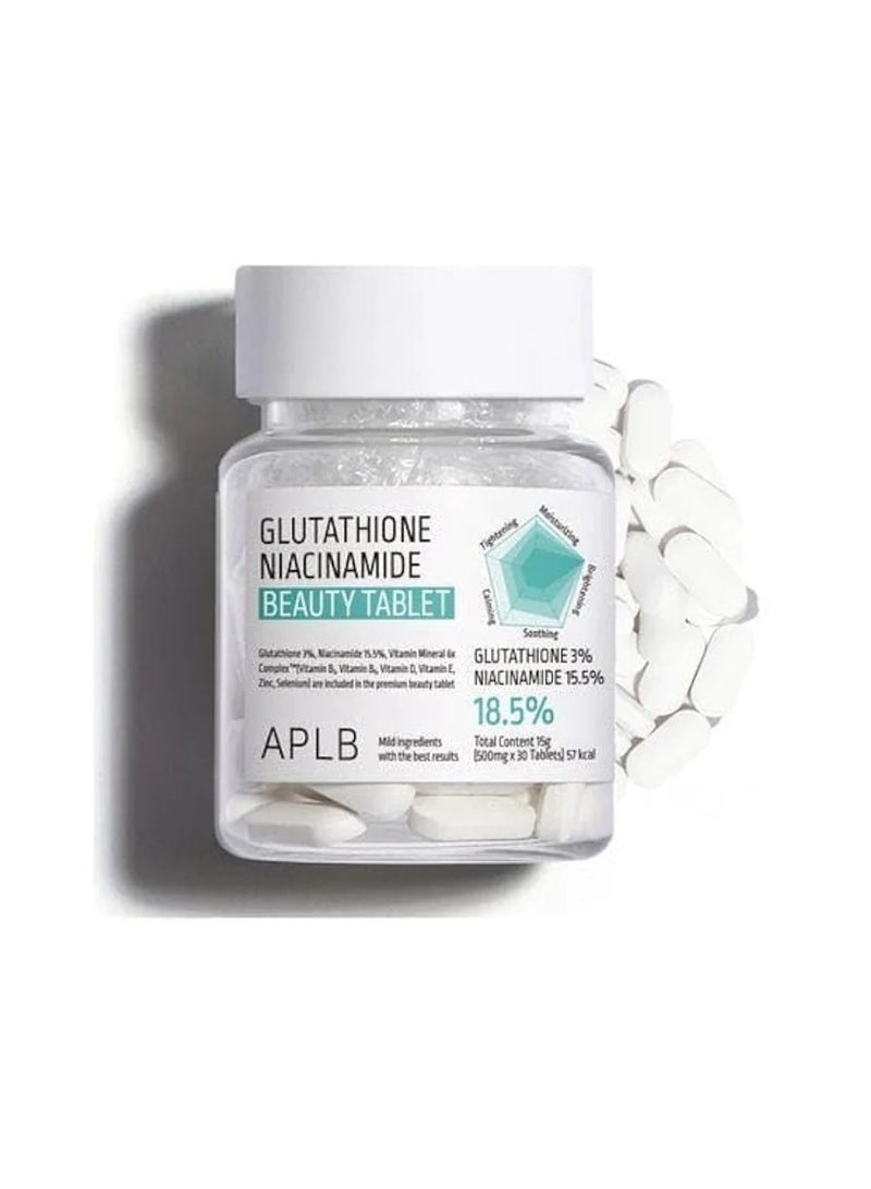APLB Glutathione Niacinamide Beauty Tablet 500mg x 30 tablets - Image 1