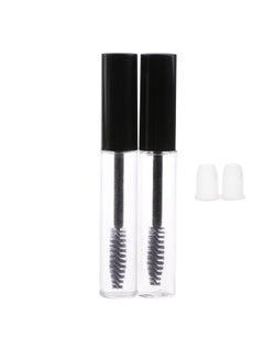 Vinayakart 2Pcs Of 7Ml Empty Tube Eyelash Cream Mascara Wand Container Bottle Vials With Brush And Plugs Diy  - Image 2