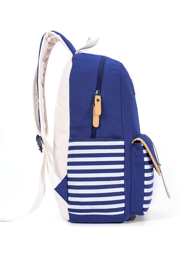Eazy Kids Classic School Bag-Blue - Image 5