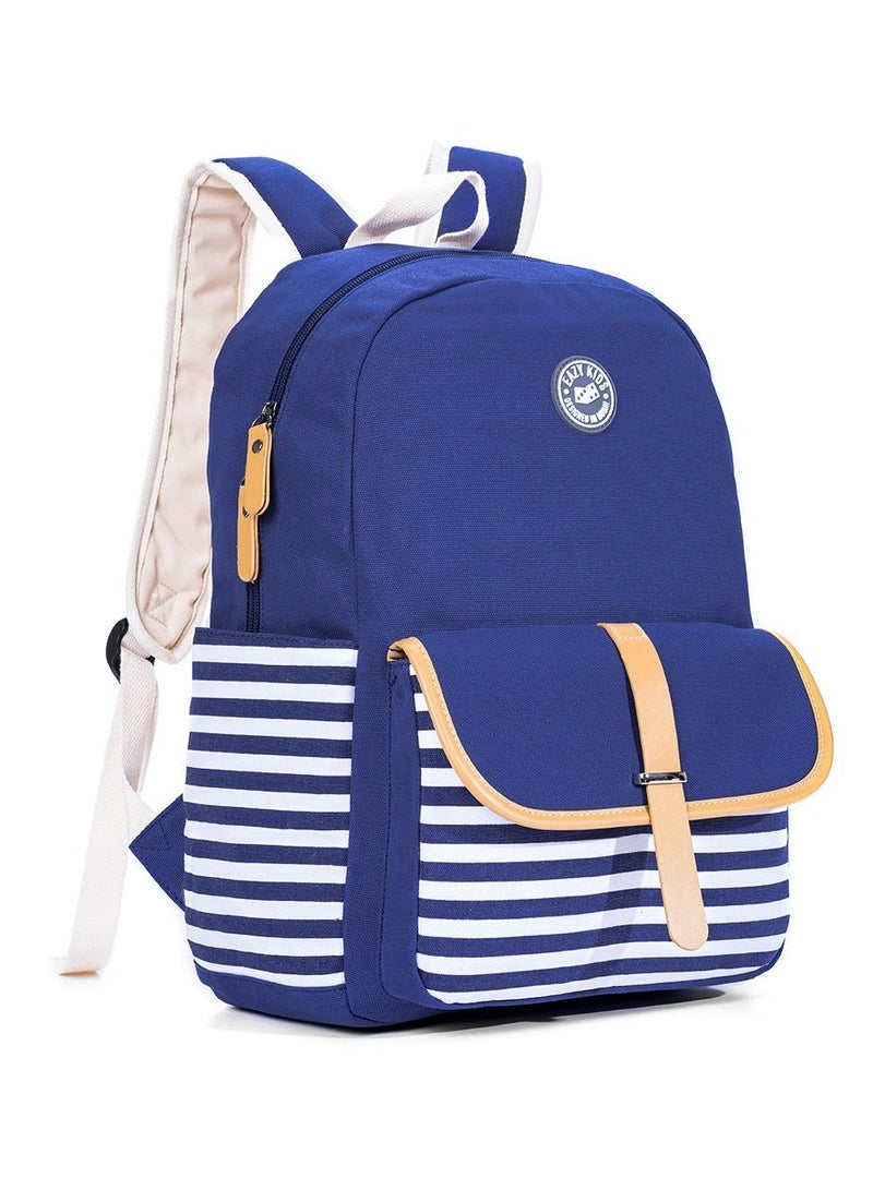 Eazy Kids Classic School Bag-Blue - Image 4
