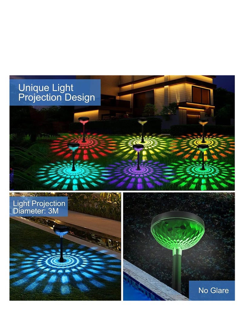 Cool Baby Style COOLBABY Solar Pathway Lights Outdoor Waterproof, 6 Pack Solar Lights with 2 Lighting Modes Bright Outdoor Outdoor Solar Lights for Outside, Yard, Pathways,Landscapes(Multicolor and Warm White) - Image 3