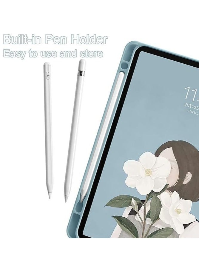 Round Hat Keyboard Case Compatible with Xiaomi Pad 7 / Pad 7 Pro 11.2 Inch 2024, with Detachable Touch Keyboard and Protective Case with Pen Slot  - Image 4