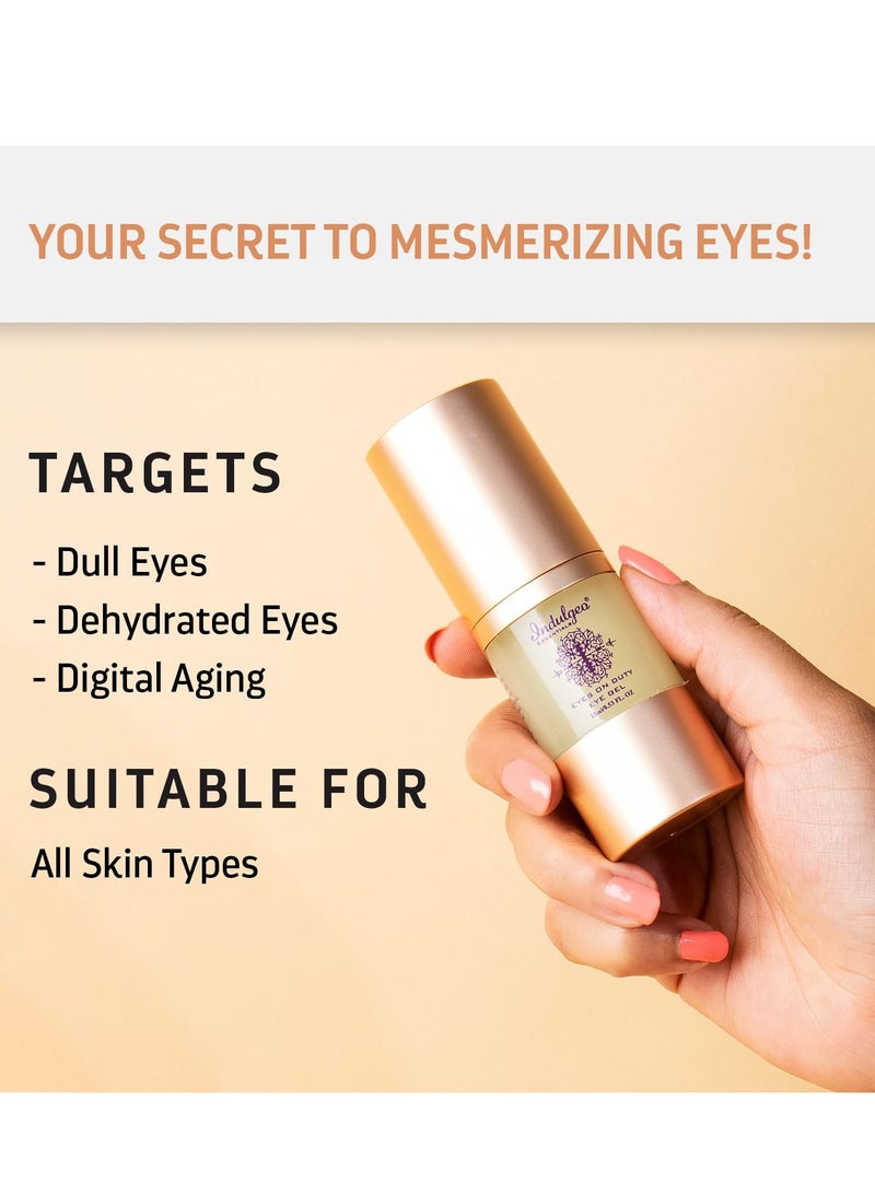 Indulgeo Essentials Organic Eyes On Duty Eye Gel for Hydrates Brighten Under Eyes 15ml - Image 3