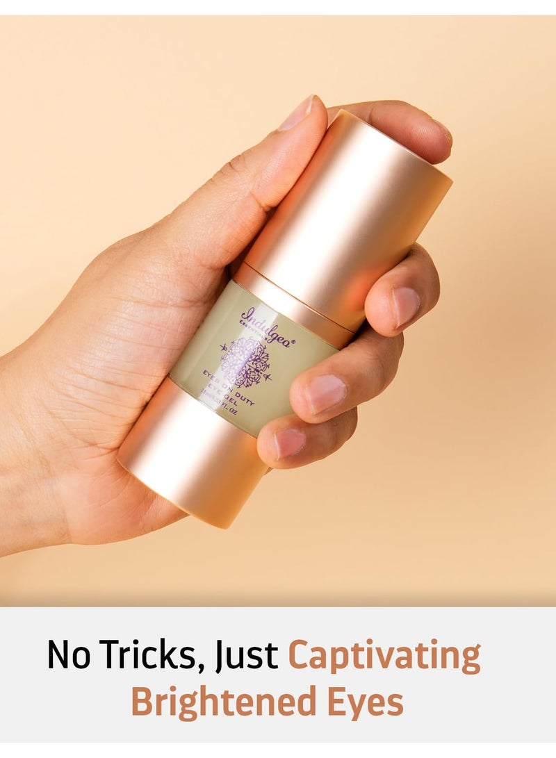 Indulgeo Essentials Organic Eyes On Duty Eye Gel for Hydrates Brighten Under Eyes 15ml - Image 5