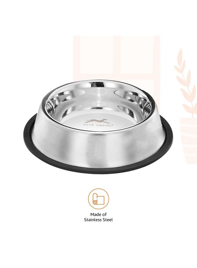 Pets Empire Stainless Steel Feeding Bowl for Large Breed Adult Dogs & Giant Breeds 1600ml x (Pack of 2) - Image 3