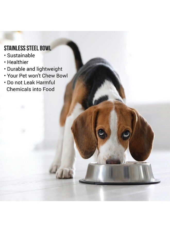 Pets Empire Stainless Steel Feeding Bowl for Large Breed Adult Dogs & Giant Breeds 1600ml x (Pack of 2) - Image 5
