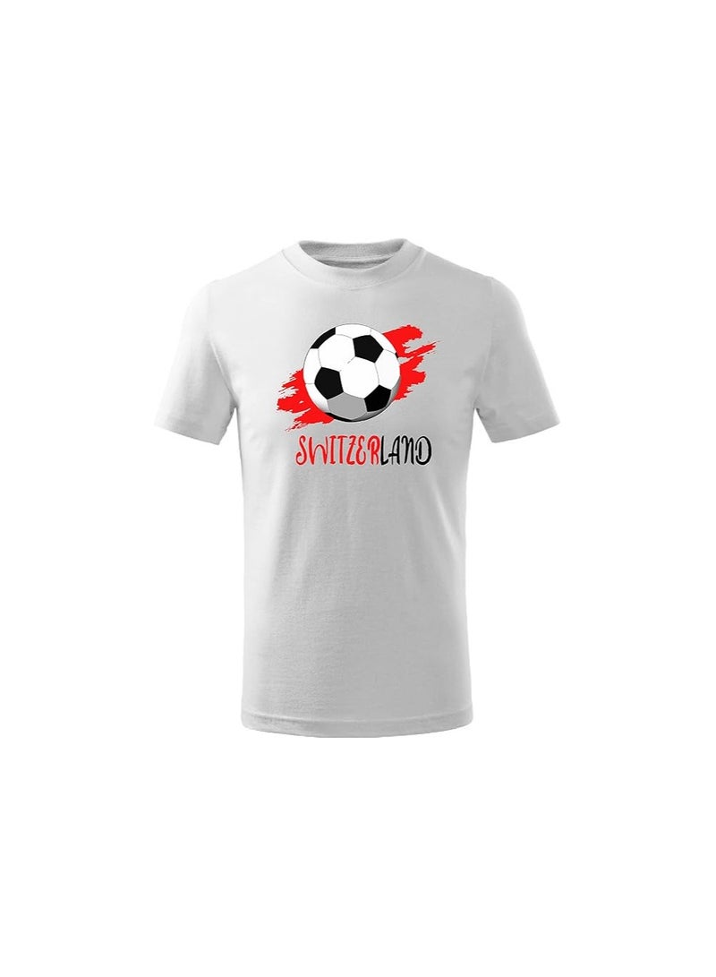Switzerland Football Team World Fans printed T shirts Supporting The Team Football Team Jersey T shirts For Men | Women | Kids to win the cup - Image 1