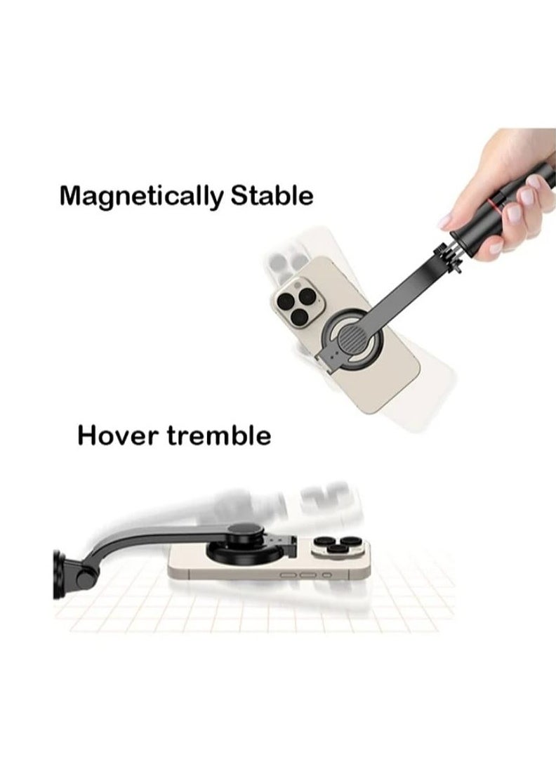 Generic - L20 Latest 360 Rotation Magnetic Selfie stick Tripod Detachable 104.5cm Extend Steady with Bluetooth Wireless Remote Control Suitable for IPhone and Android - Image 1