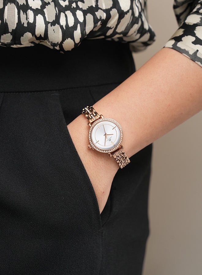 كينيث سكوت ساعة يد نسائية ستانلس ستيل بعقارب - - . مم - Image 5