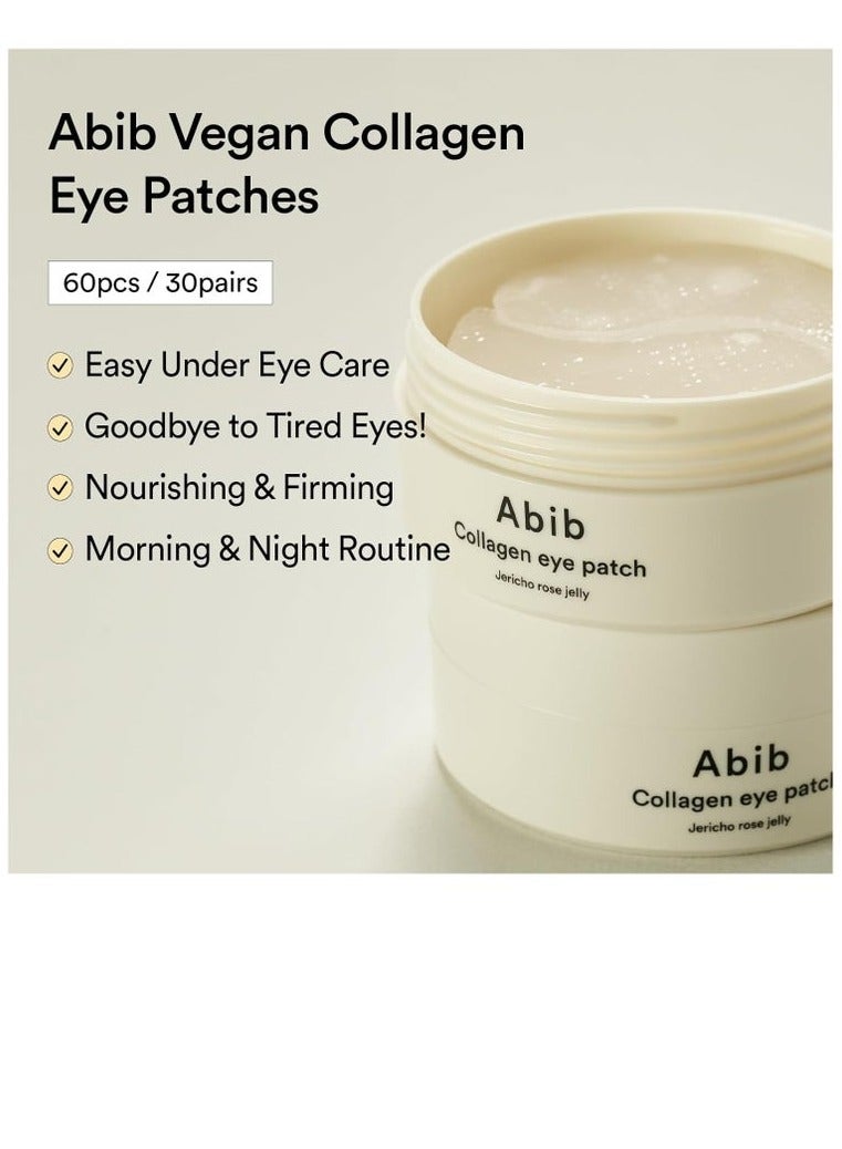 Abib Collagen Eye Patch Jericho Rose Jelly – Hydrating & Firming Under Eye Patches with Botanical Extracts – 60 Patches (30 Pairs) - Image 3