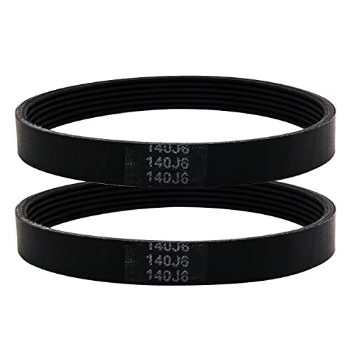 Powswopx 2 Pack 140J6 Planer Drive Belt 5140055-59 Replacement V Belt for Delta 22-560, 22-563, TP400LS, 22-565 22-580 Planer, Wen 6560 - Image 1