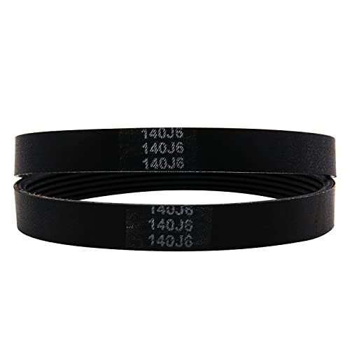 Powswopx 2 Pack 140J6 Planer Drive Belt 5140055-59 Replacement V Belt for Delta 22-560, 22-563, TP400LS, 22-565 22-580 Planer, Wen 6560 - Image 3