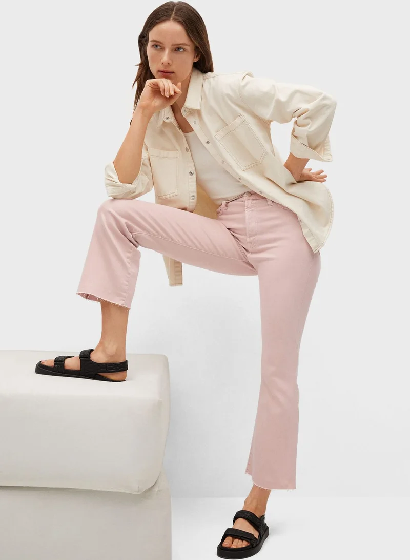 MANGO Wide Leg Jeans