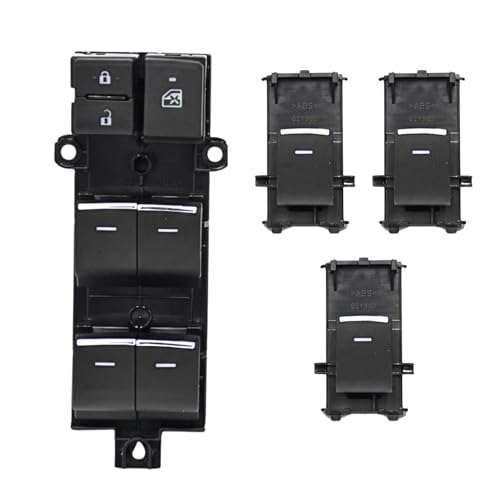 KMH Power LED Window Illumination Switch Push Buttons Compatible with Toyota Hycross Car Blue Light Heavy Duty Front Rear Left Right 4 Door Control Seamless Up Down Precision Smooth Operation Reliable - Image 4
