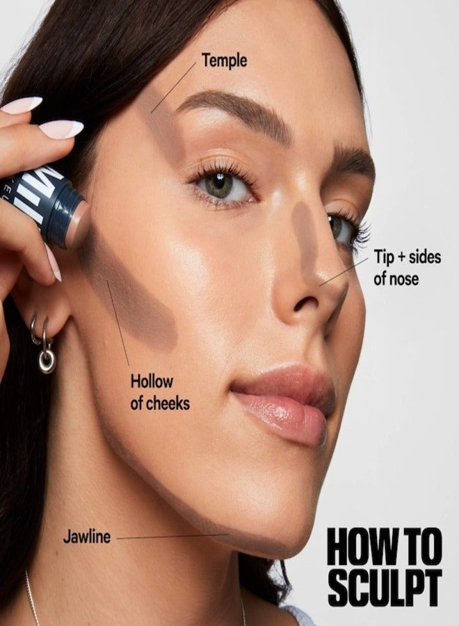 MILK MAKEUP MILK MAKEUP Sculpt Cream Contour Stick Simmer - 5.7g | Deep-Toned Cream Contour for Seamless, Natural Definition  - Image 5