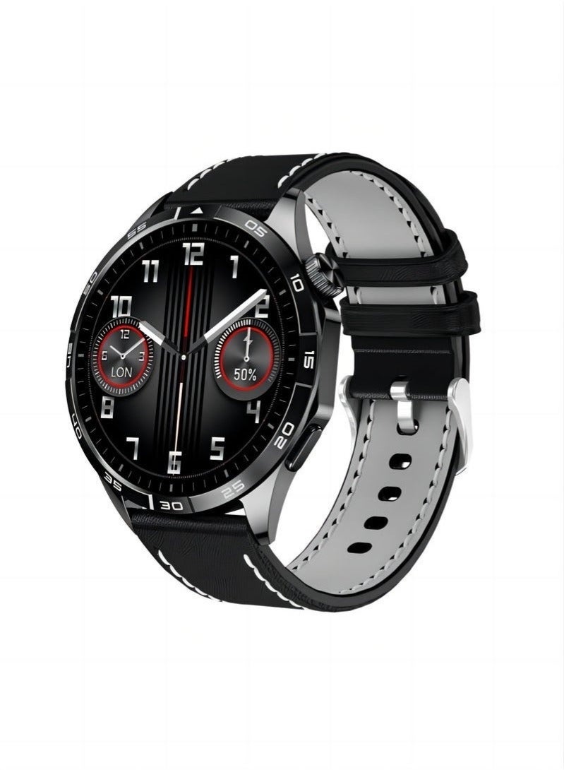 POWER GT4 Smart Watch With Bluetooth Calling Function (Answer/Make Calls), Fitness Tracking Watch with Sleep Monitoring Function, Suitable for iPhone/Android, IP68 Waterproof (Black) - Image 1