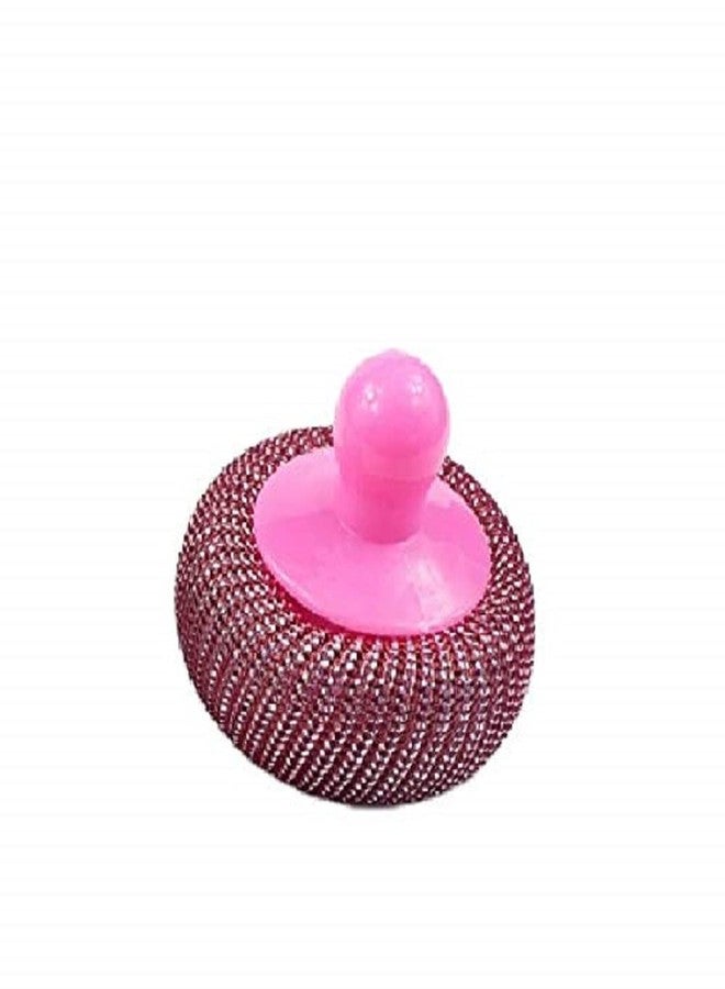 Replex 4 pcs Utensil Plastic Super Scrubber with Plastic Handle Dish Bowel Wire Scouring Pad Scrubber Cleaning Brush Cleaner - Image 1