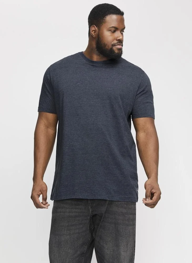 JACK & JONES Plus Size Regular Fit Crew Neck T-Shirt