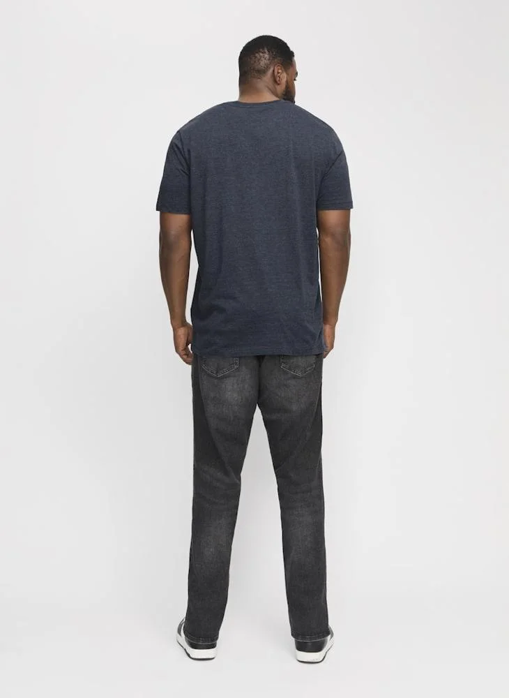 JACK & JONES Plus Size Regular Fit Crew Neck T-Shirt