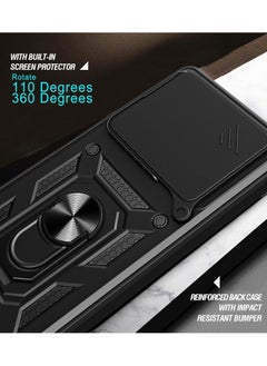 Generic Shield Full Protection Case With Metal Ring &Slide Camera Cover For realme gt 6 cover  - Image 5