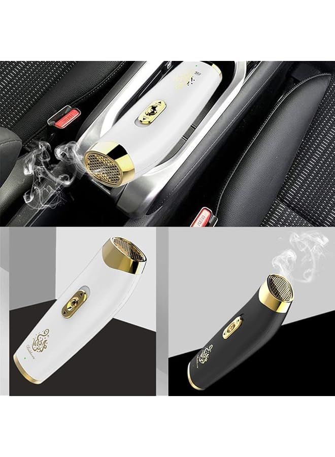 erorex New Portable Arabic Electric Bukhoor Incense Burner Handheld Usb Battery Charger Aromatherapy White - Image 2