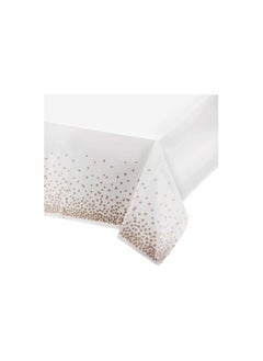 Party with Emma Disposable Party Table Cloths Wedding Bridal Shower Plastic Tablecloths  (10 Pieces)  - Image 1