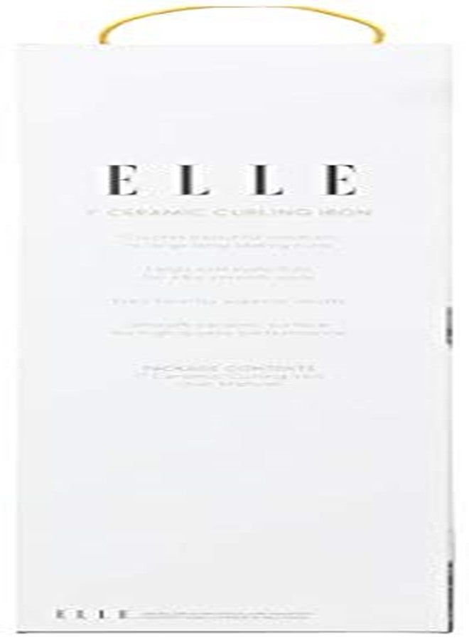 ايل مكواة تجعيد الشعر Elle EL-8210- WHT مقاس 1 بوصة مصنوعة من السيراميك، تجعيد بجودة صالونات التجميل، تجعيدات ناعمة وكاملة، لون أبيض - Image 5
