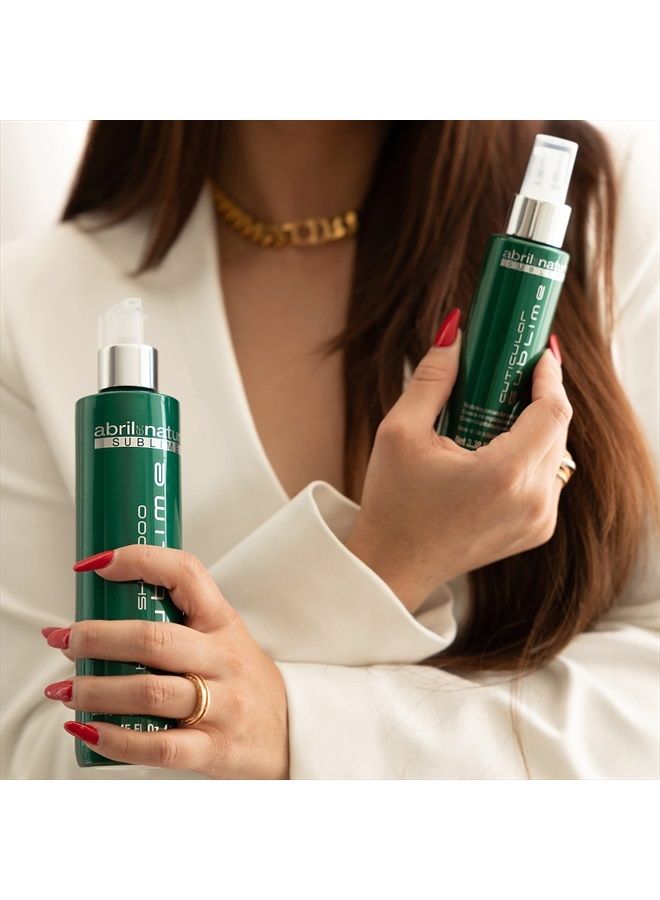 abril et nature Bain Shampoo Sublime - Moisturising Shampoo - 250 ml - For Very Damaged Hair - Hair Treatment with Stem Cells - Contains Hyaluronic Acid and Caviar Extract - Anti Frizz - Image 2