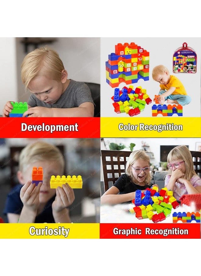 FunBlast FunBlast Building Blocks for Kids - 42 Pcs DIY Plastic Building Blocks for Kids Puzzle Games for Kids, Toys for Children Educational & Learning Toy for 3+ Years Kids, Girls & Boys (Multicolor)  - Image 5