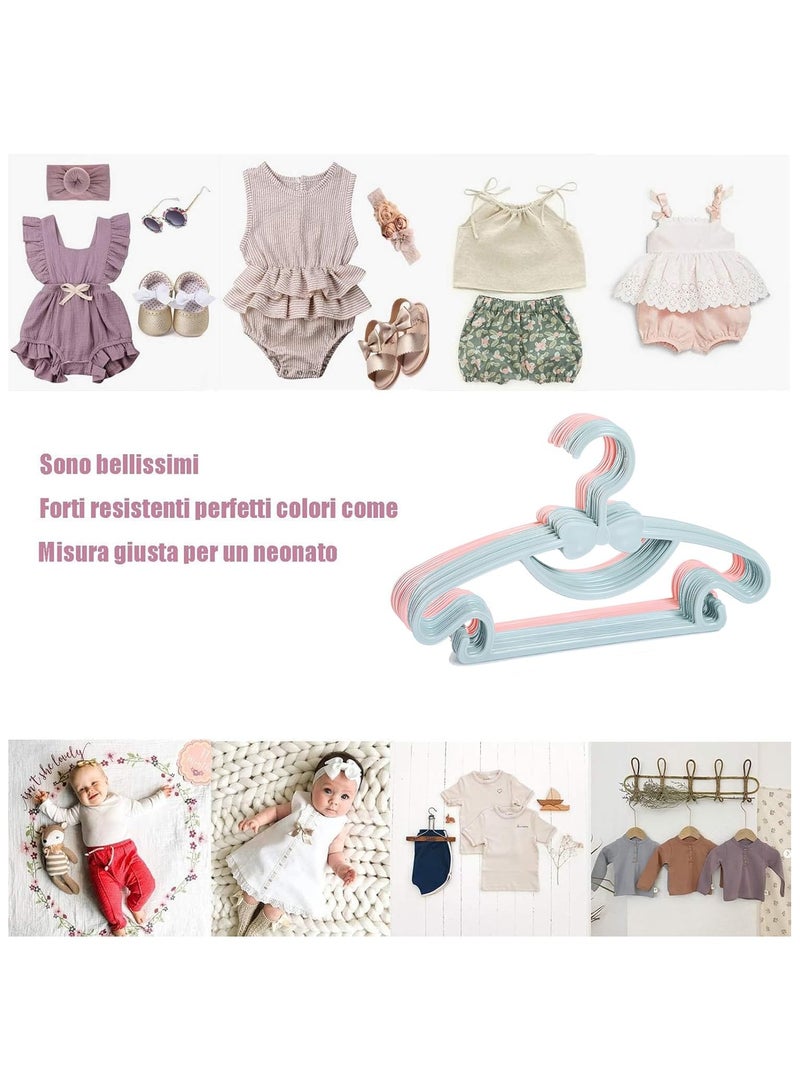 RATSAW Baby Clothes Hangers 50 Pack Kids Hangers, Baby Toddler Kids Hangers With Hook No Trace Cute Bow Clothes Hanger for Children Clothes Sturdy and Durable Clothes Hangers Pink - Image 3