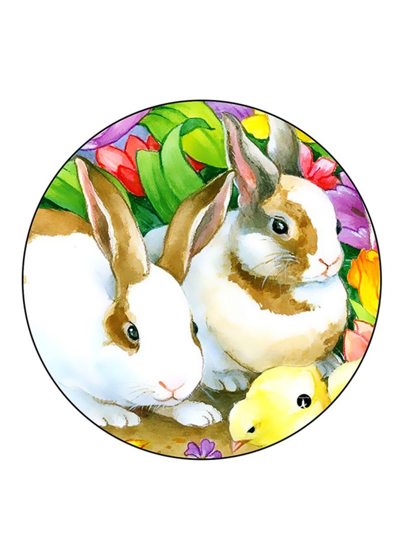 RKN Rabbits Printed Mouse Pad Multicolour