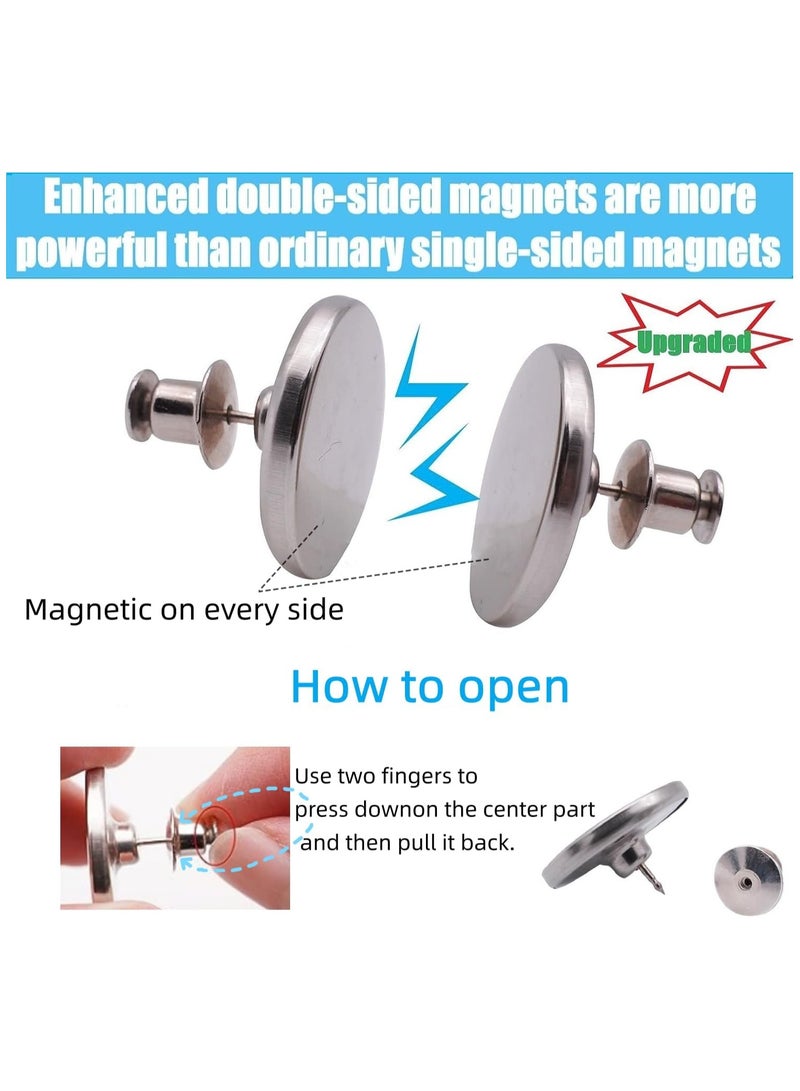 8 Pairs Curtain Magnets Closure, Magnetic Curtain Clips for Indoor Outdoor Curtains Prevent Light Leaking, Strong Curtain Weights Magnets for Pergola Patio Gazebo Cabana  - Image 2