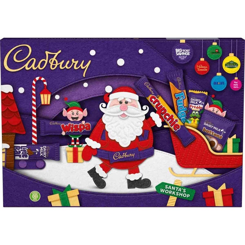 Cadbury Medium Santa Chocolate Selection Box 125g - Image 3