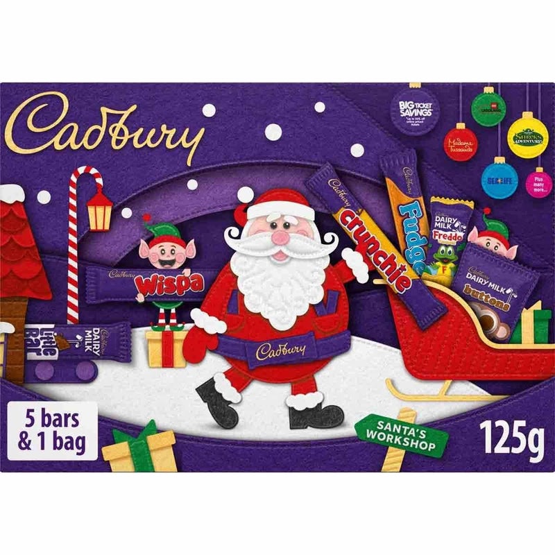 Cadbury Medium Santa Chocolate Selection Box 125g - Image 1