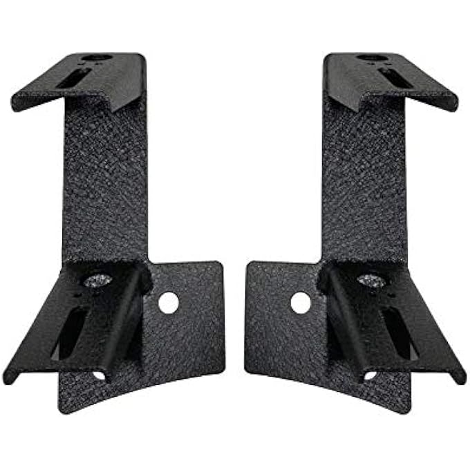 MOTLTECH Dual APillar Light Mount Windshield Led Work Light Mounts For 20072017 Jeep Wrangler 1 PairBlack - Image 1