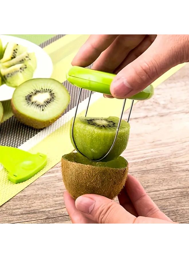 Green Kiwi Lemon Peeler Easy Grip Cutter Fruit Divider Durable Kitchen Tool - Image 4