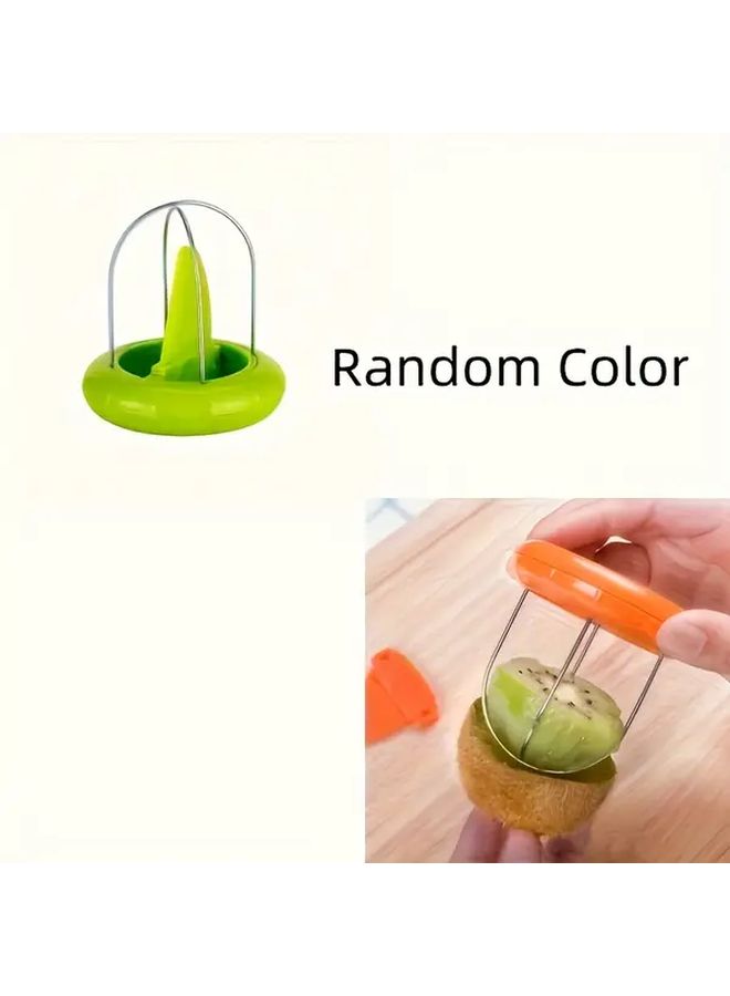 Green Kiwi Lemon Peeler Easy Grip Cutter Fruit Divider Durable Kitchen Tool - Image 2