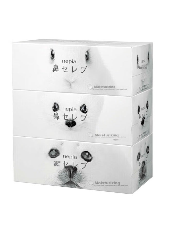 Nepia Imported "nose Noble" Moisturizing Tissues, 2-ply, 200 Sheets*3 Boxes, Gentle For Sensitive Skin, Suitable For Home Use - Image 2