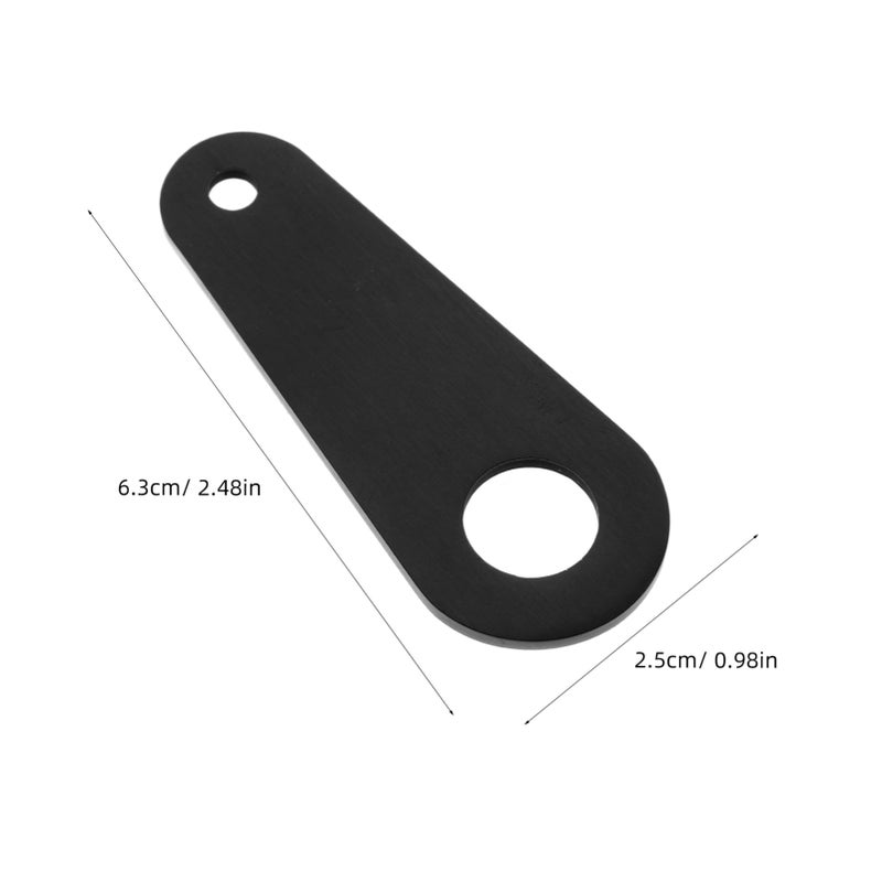Motorcycle Bell Mounting Bracket Hanger with Keychain Attachment Black - Image 3