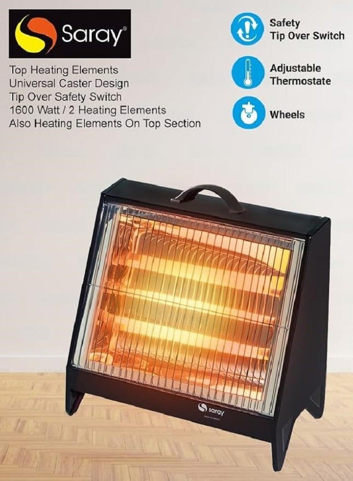 SARAY Saray 1600W Portable MODEL---  SML1030 Turkish Electric Heater | Ultra-Quiet and Efficient Heating for Home, Office, and Personal Spaces | Compact, Lightweight, and Safe Design with Energy-Saving Features" SML1030 - Image 5
