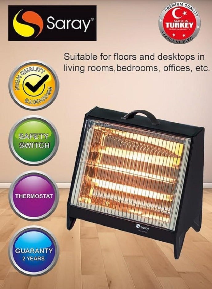 SARAY Saray 1600W Portable MODEL---  SML1030 Turkish Electric Heater | Ultra-Quiet and Efficient Heating for Home, Office, and Personal Spaces | Compact, Lightweight, and Safe Design with Energy-Saving Features" SML1030 - Image 4