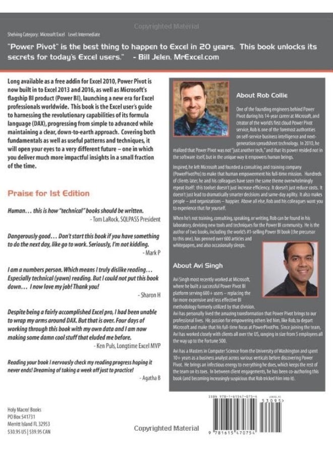 Holy Macro! Books Power Pivot and Power BI: The Excel User's Guide to DAX, Power Query, Power BI & Power Pivot in Excel 2010-2016  - Image 2