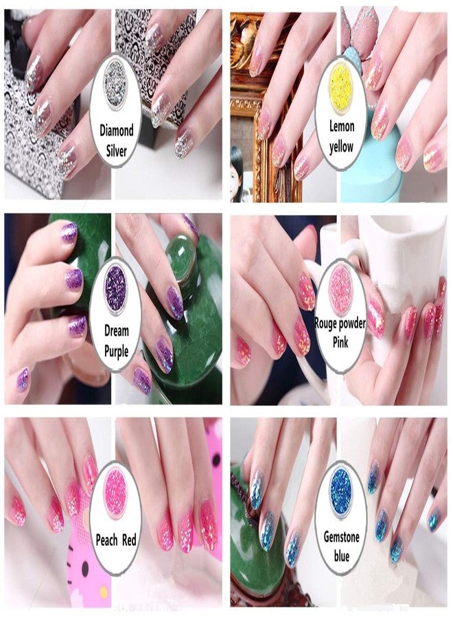 XICHEN 24 Pcs/Colors Glitter Powder Dust Nail Art Tip Decoration - Image 5