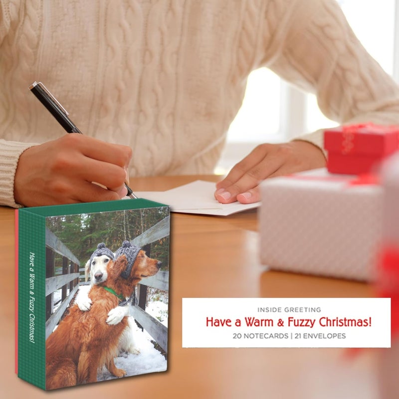 Galison Puppy Love – Notecard Set Featuring Adorable Holiday Dogs 20 Cards And 21 Envelopes - Image 4